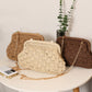 Handcrafted Openwork Straw Crossbody Bag