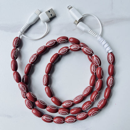4 in 1 Sporty Beaded for iPhone Charger Cord