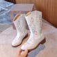 Children's Embroidered Western Boots