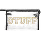Clear PVC Patch Makeup Bag