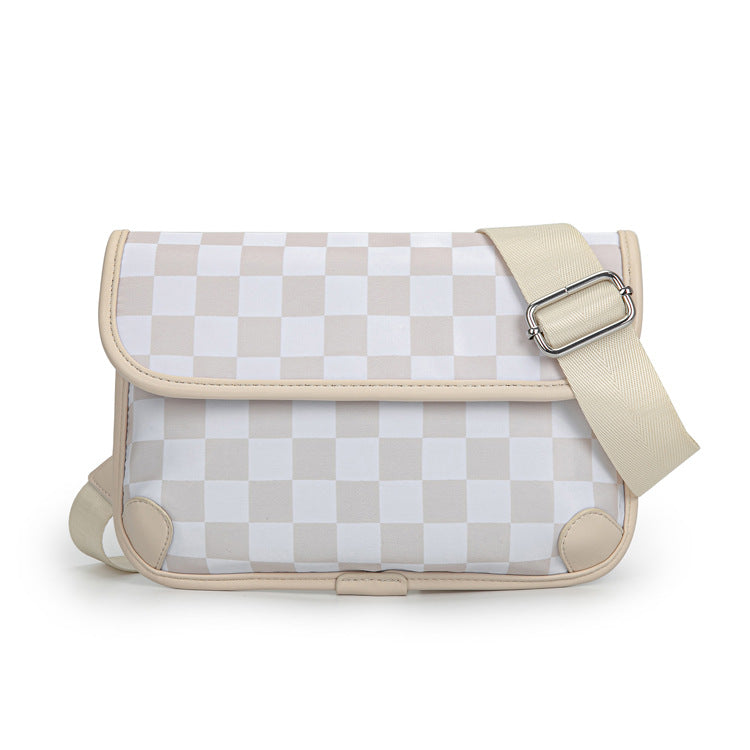 Chess Board Black Vintage Crossbody Bag Fanny Bag