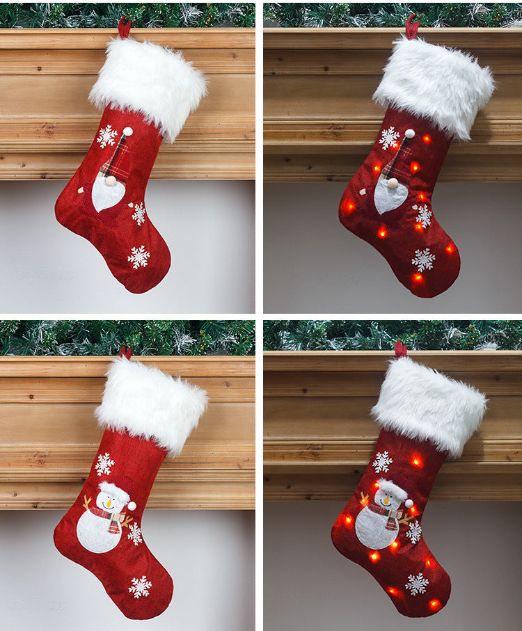 Personalized LED Light-Up Christmas Stockings