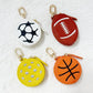 Mini Coin Purse / Football Basketball Rugby Pickleball