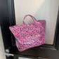 Leopard-Print Large Capacity Tote Bag