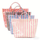 PVC Striped Tote Bag