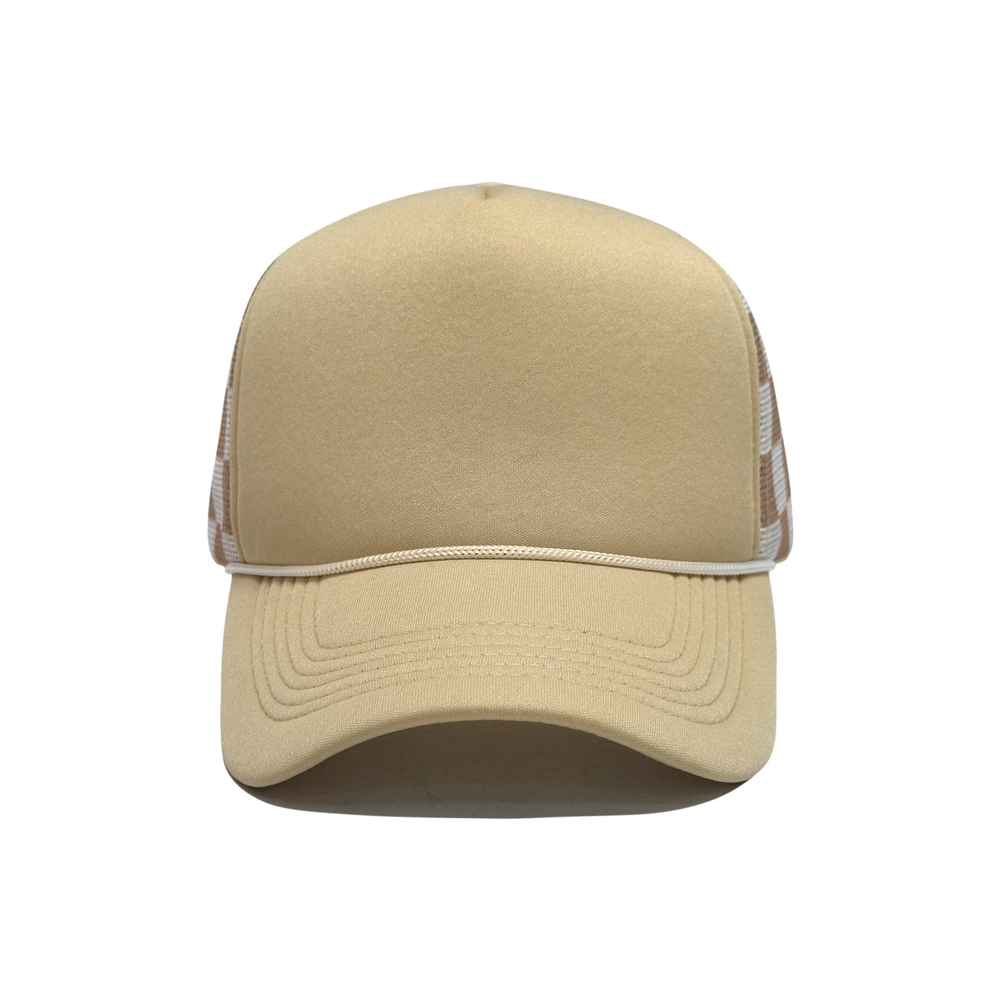 Checkered Foam Trucker Hat Blank