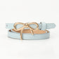 Bow Buckle Skinny Belt