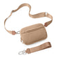 Nylon Double Compartment Crossbody and Wristlet