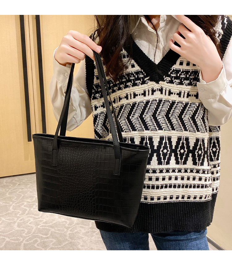 Quilted PU Leather Shoulder Bag
