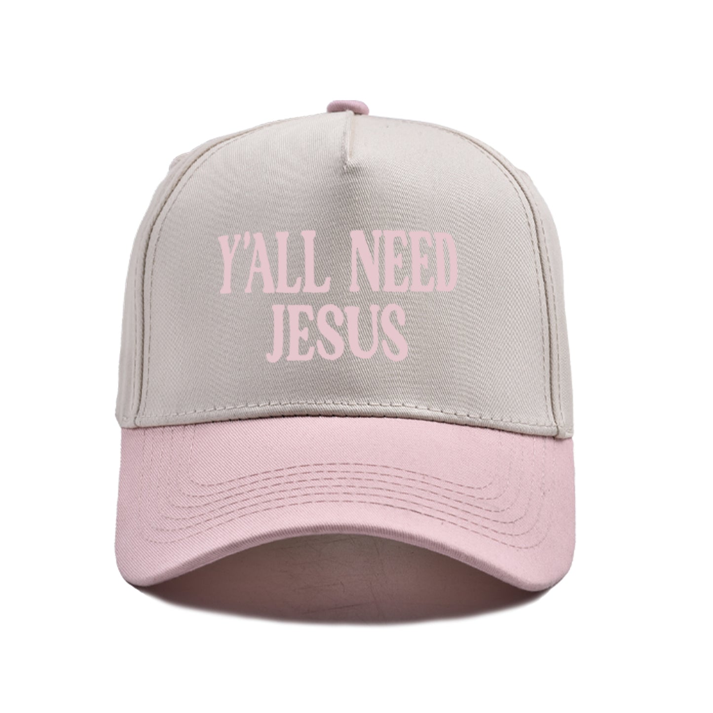 "Y'ALL NEED JESUS" Embroidered Trucker Hat