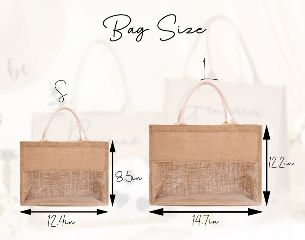 Personalized Transparent Tote Bag