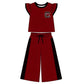 Custom Kids Top Wide Leg Pants Set Ruffle Set