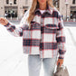 Plaid Short Woolen Thick Coat