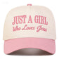 Just A Girl Who Loves Jesus Trucker Hat