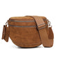 Checkered Crossbody Bag with Detachable Pouch