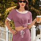 Cozy Ribbed Contrast Lounge Set
