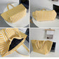 Large Capacity Striped Tote Bag