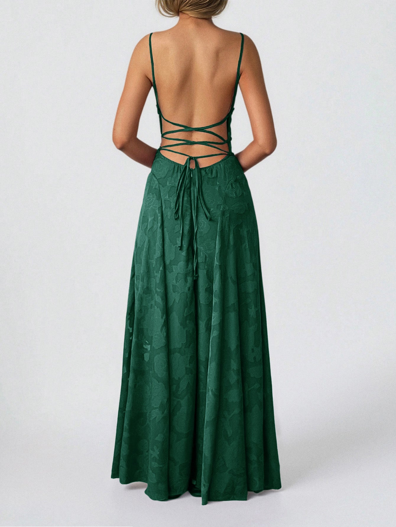 Floral Spaghetti Strap Maxi Dress