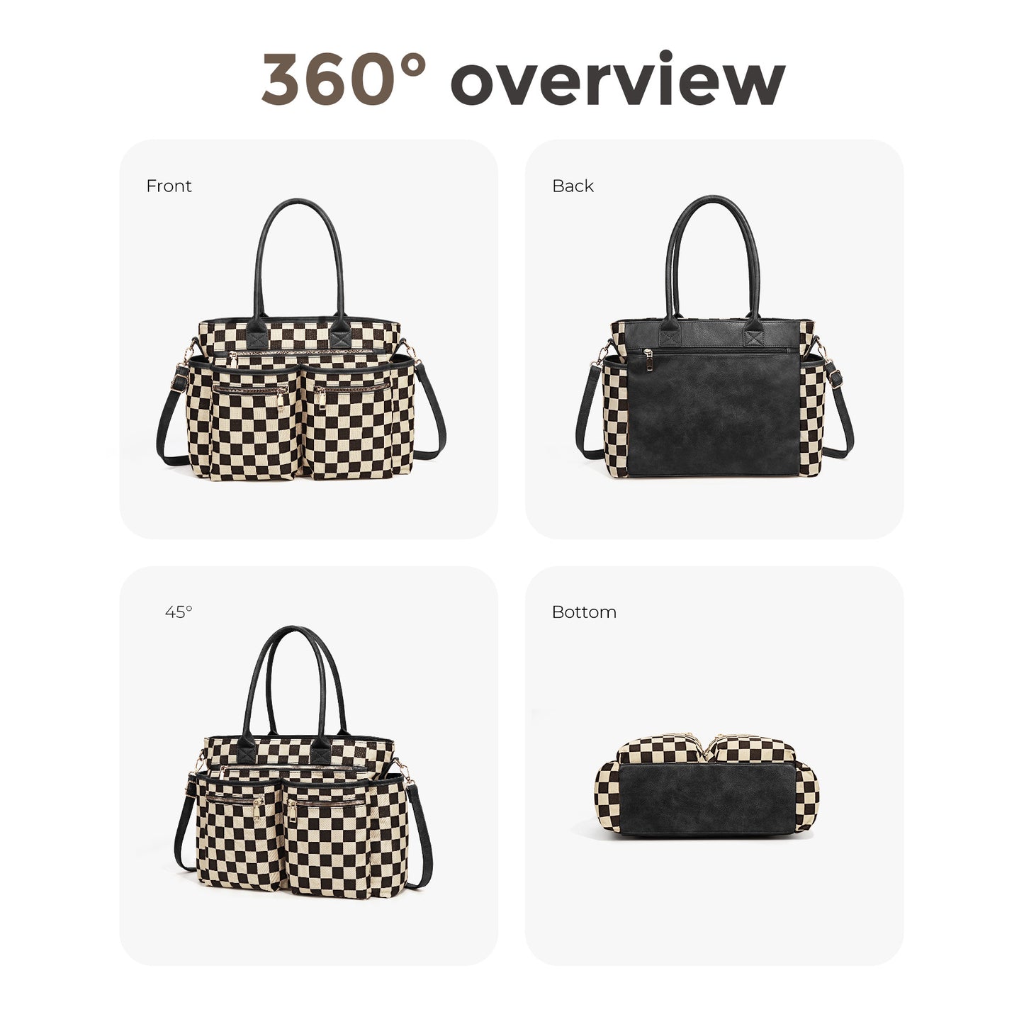 Checkerboard Tote Bag