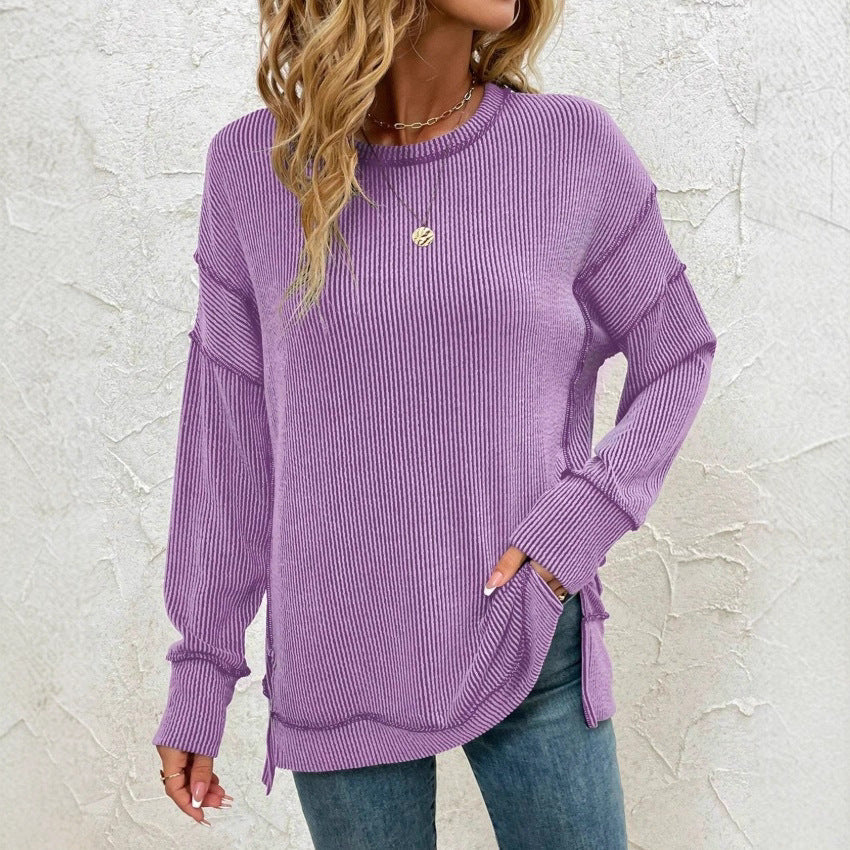 Slit Loose Sweatshirt