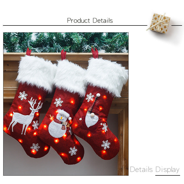 Personalized LED Light-Up Christmas Stockings