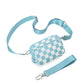 Nylon Double Compartment Crossbody and Wristlet
