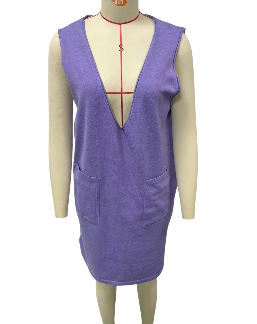 She Sweater Knit Pinafore Dress