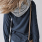 Drawstring Hooded Corduroy Jacket