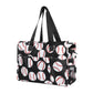 Ball Sports Print Multi-Pocket Utility Tote Bag