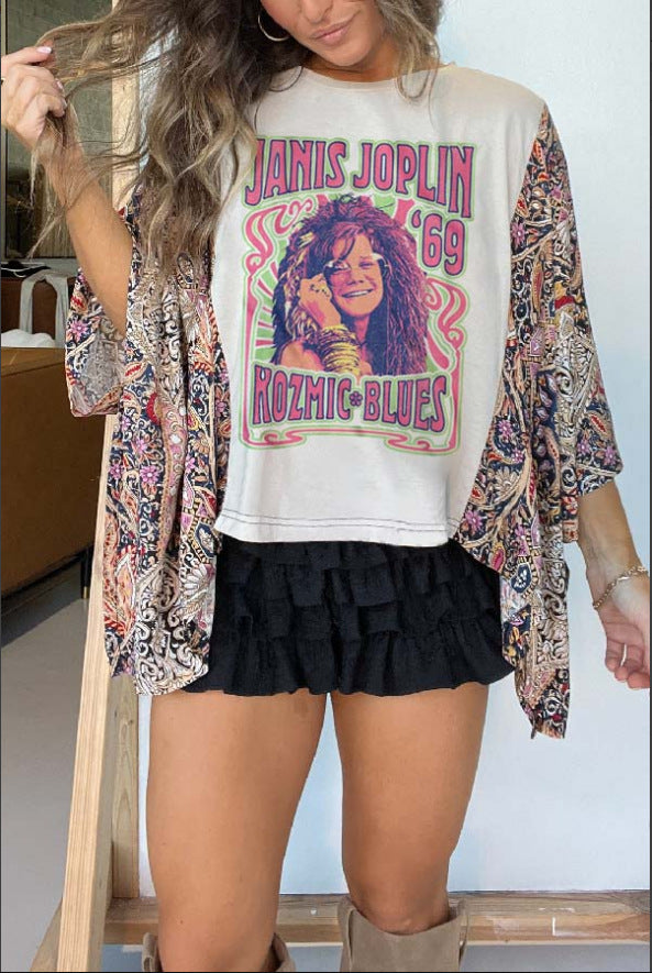 Loose Printed Top for Women