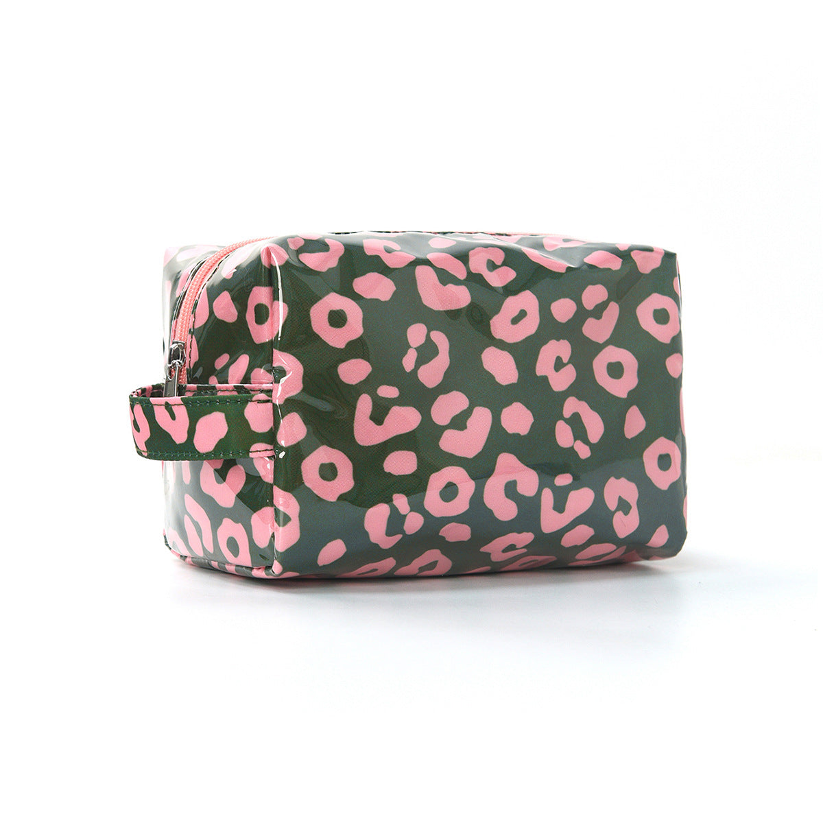 Durable PVC Polka Dot Leopard Print Makeup Bag