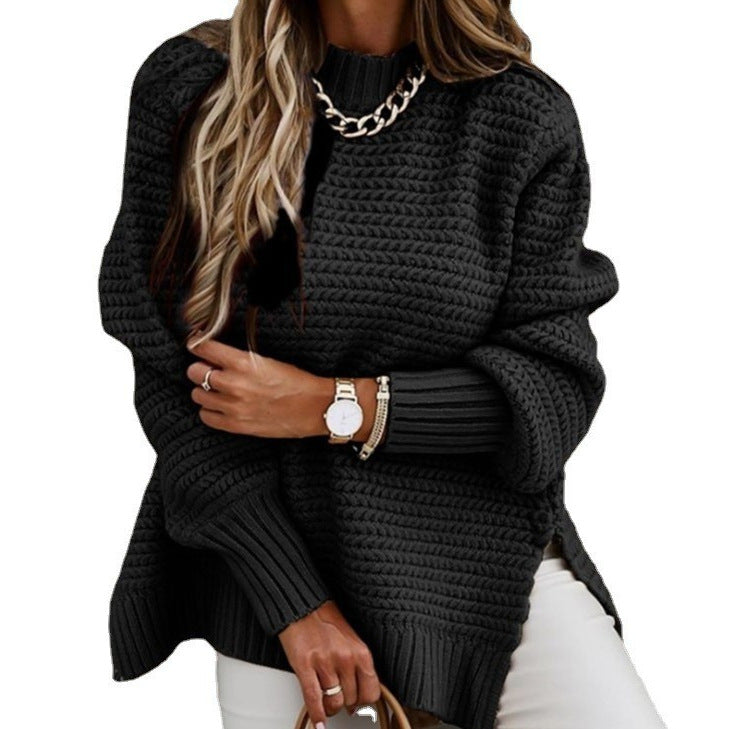 Loose and Relaxed Style Long-sleeved Sweater