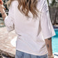Loose Casual Style Printed Short Sleeved Top