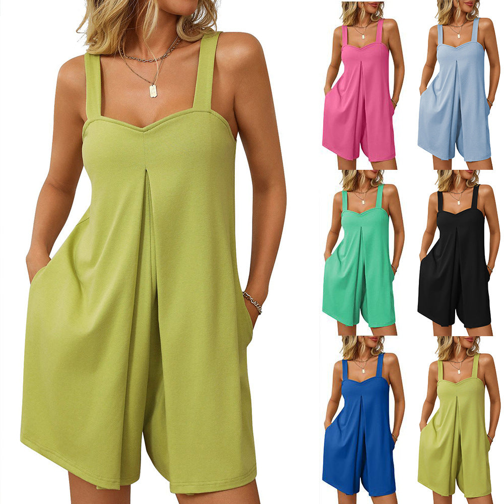 Fashion Women's Outdoor Camisole Jumpsuit