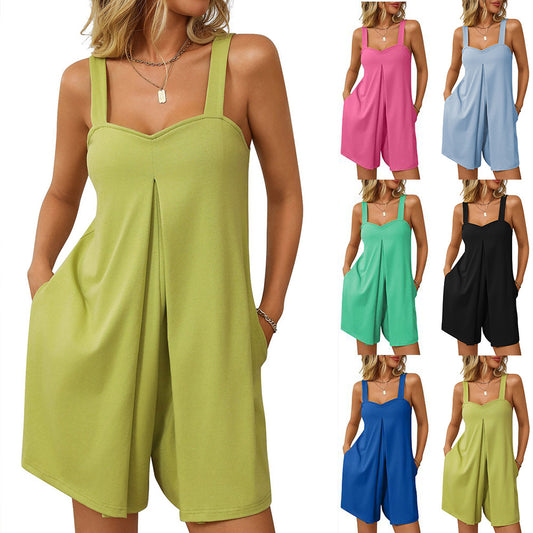 Fashion Women's Outdoor Camisole Jumpsuit