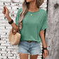 Pearl Decor Lace Applique T Shirt