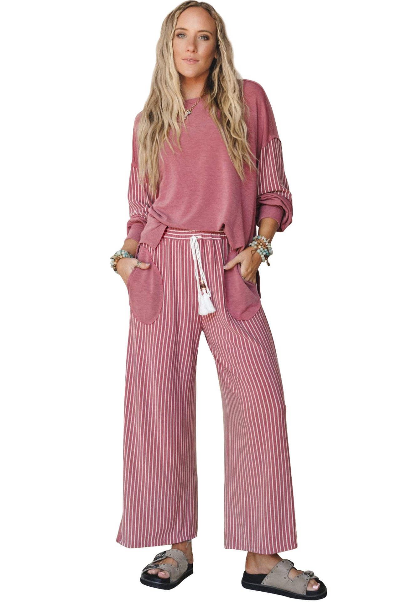 Stripe Lounge Set