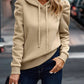 Ruched Puff Long Sleeve Hoodie