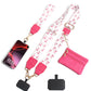 Phone Sling Shouder Strap with Coin Purse-Bow Print