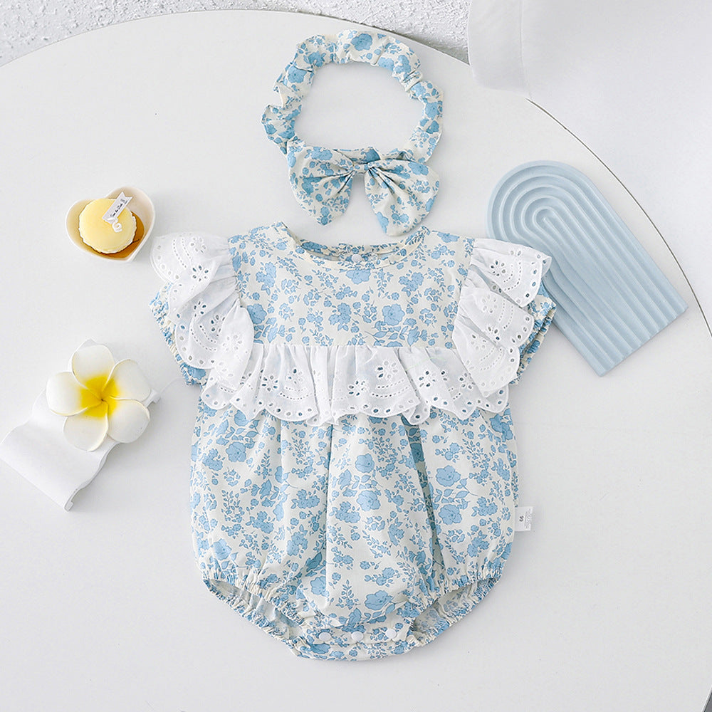 2pcs Set Baby Girls Summer Romper / Dress
