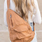 Oversized Cotton Canvas Sling Bag