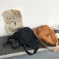 Oversized Cotton Canvas Sling Bag