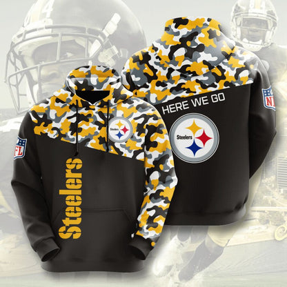 Printed Rugby Pullover Sweatshirt-NFL