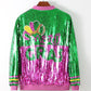 Mardi Gras Sequins Comedy/Tragedy Jacket