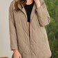 Diamond Plaid Hooded Jacket