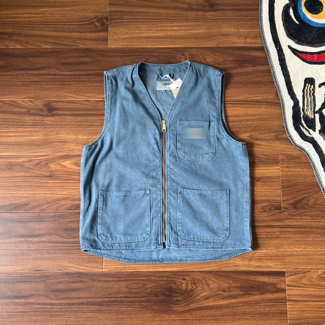 Washed Vintage Vest Jacket