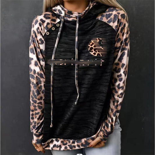 Leopard Print Hoodie