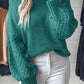 Knit Sleeve Drop Shoulder Sweater