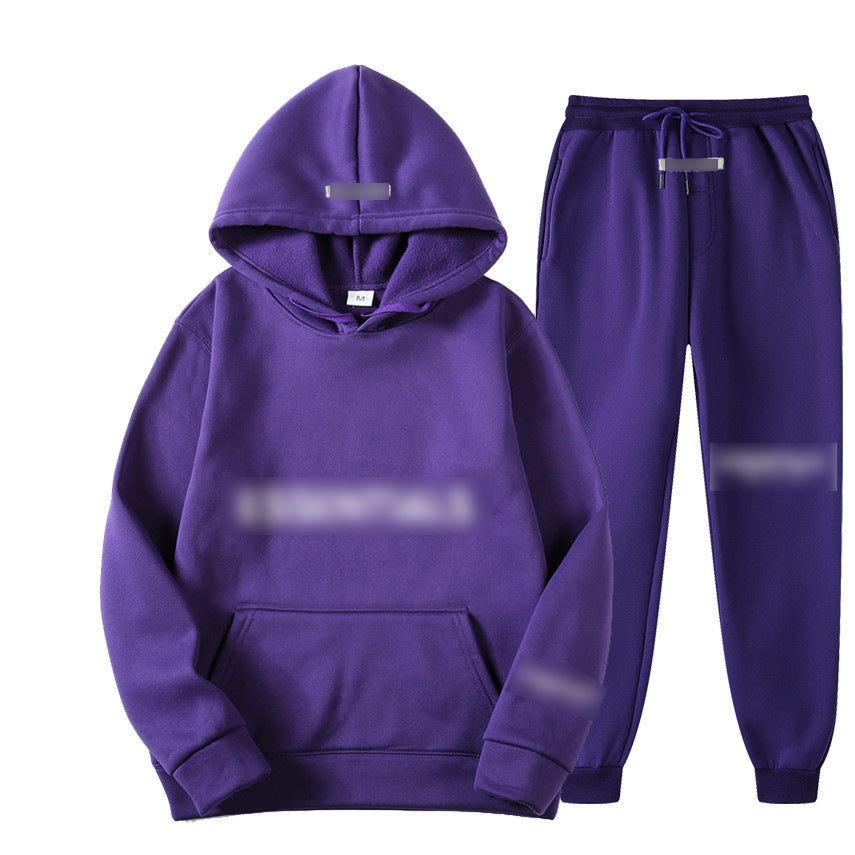 Hoodie Sweatshirt + Sweatpants Set-E