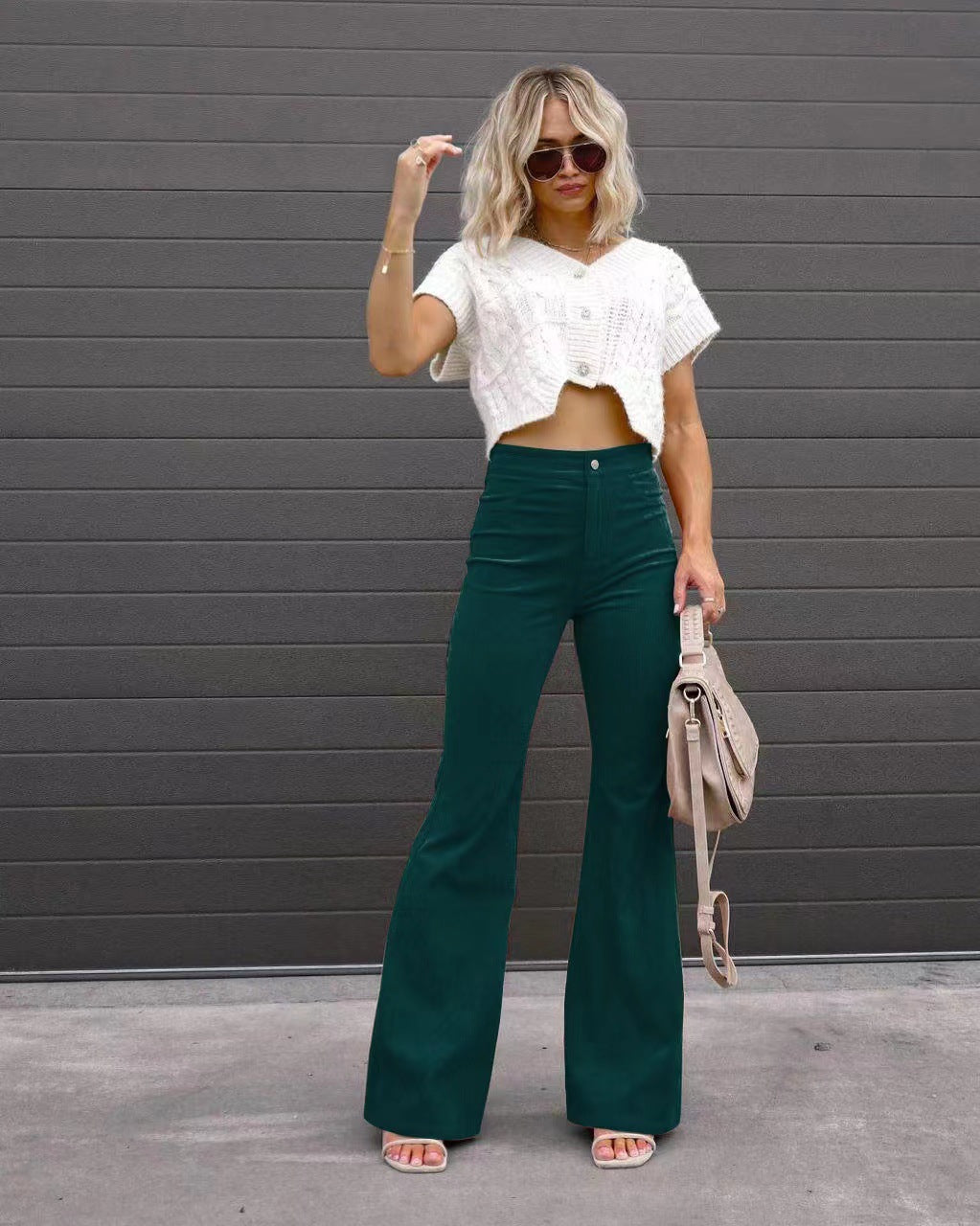 Corduroy Flared Trousers